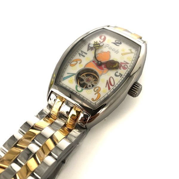 時計のみ箱はありません【腕時計】プーさん生誕80周年記念 ファンタジーアワー ホワイト