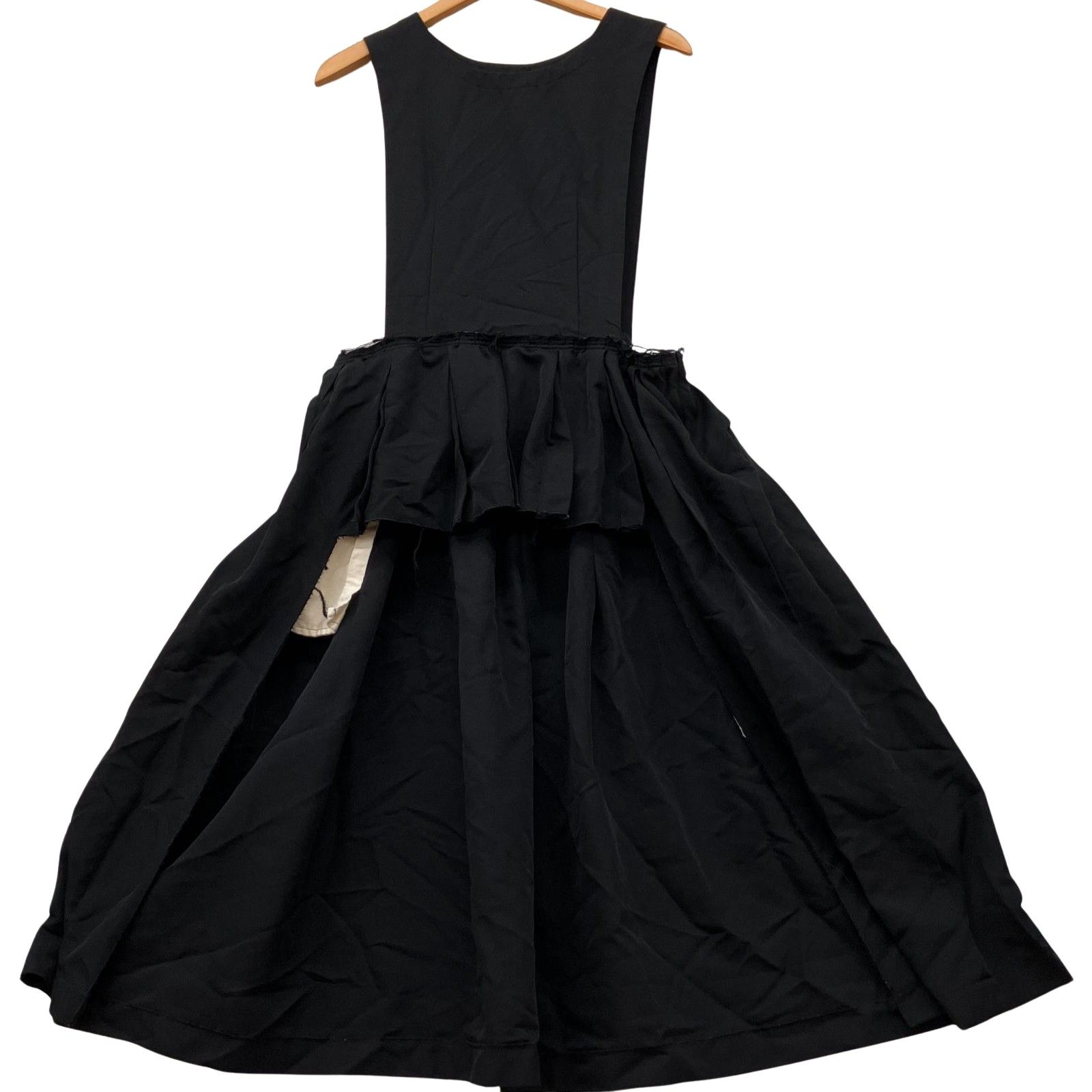 △△COMME des GARCONS コムデギャルソン 前後アシンメトリーワンピース AD2025 ダメージ加工 1M-A001