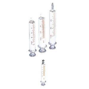 2営業日で発送 トップ 硝子注射筒 ルアー ガラス先 セット 100mL 00062 1箱 5セット入