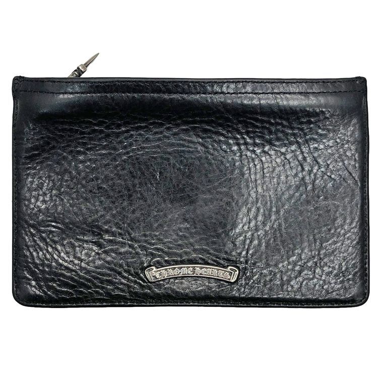 Chrome Hearts クロムハーツ ZPR CHNG PURSE2 ジッパー チェンジパース 2ダガージップ コインケース ブラック SV925 シルバー