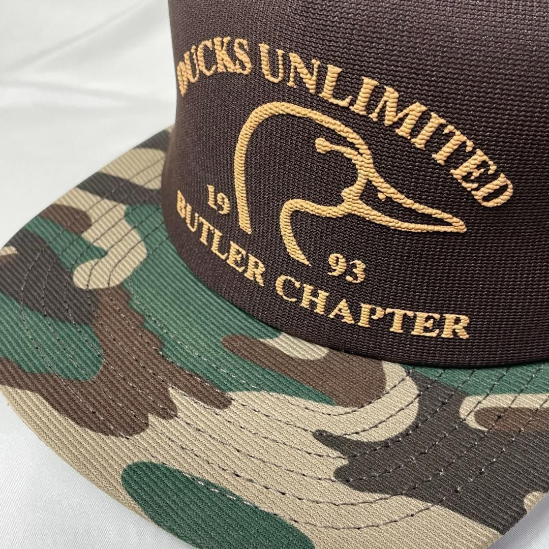 新品USA製 DucksUnlimited 5パネル トラッカーキャップ