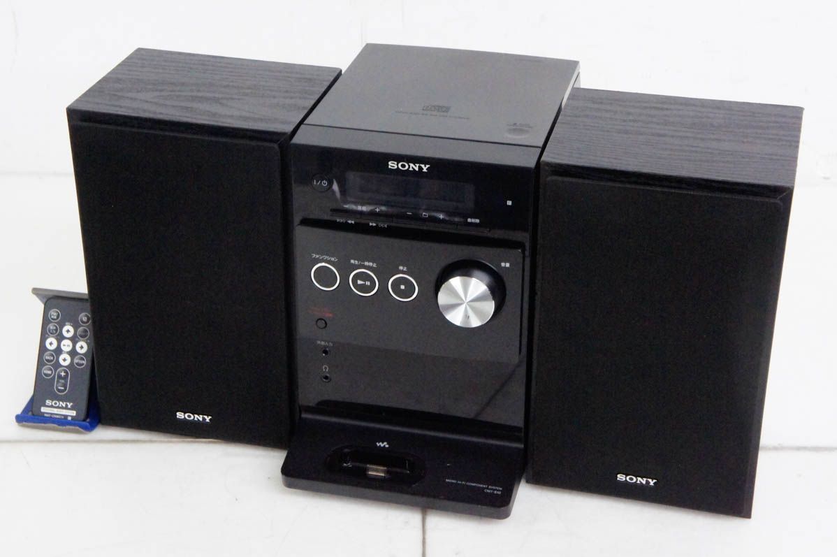 SONYソニー ウォークマン用ドックコンポ CMT-S10 ウォークマン CD ラジオ CDコンポ