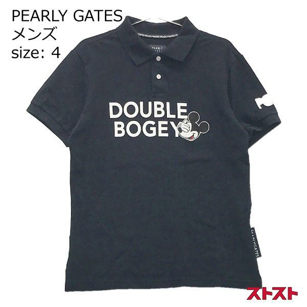 PEARLY GATES パーリーゲイツ ×Disney 半袖ポロシャツ ミッキー