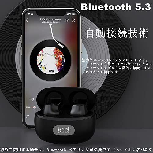 Bluetooth イヤホン ワイヤレスイヤホン 2023最新ブルートゥースイヤホン EDR+Bluetooth5.3搭載 カルナ型 自動ペアリング  接続瞬時 小型軽量ハンズフリー通話 マイク内蔵 タッチ操作 コンパクトテレワークWEB会議通勤通学 - メルカリ