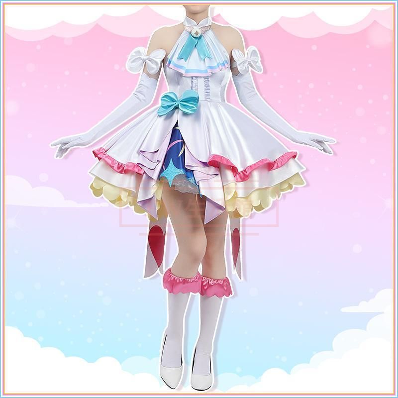 ひろがるスカイ プリキュア キュアプリズム 虹ヶ丘ましろ コスプレ衣装 靴 コスチューム 演出服 アニメ ゲーム ハロウィン