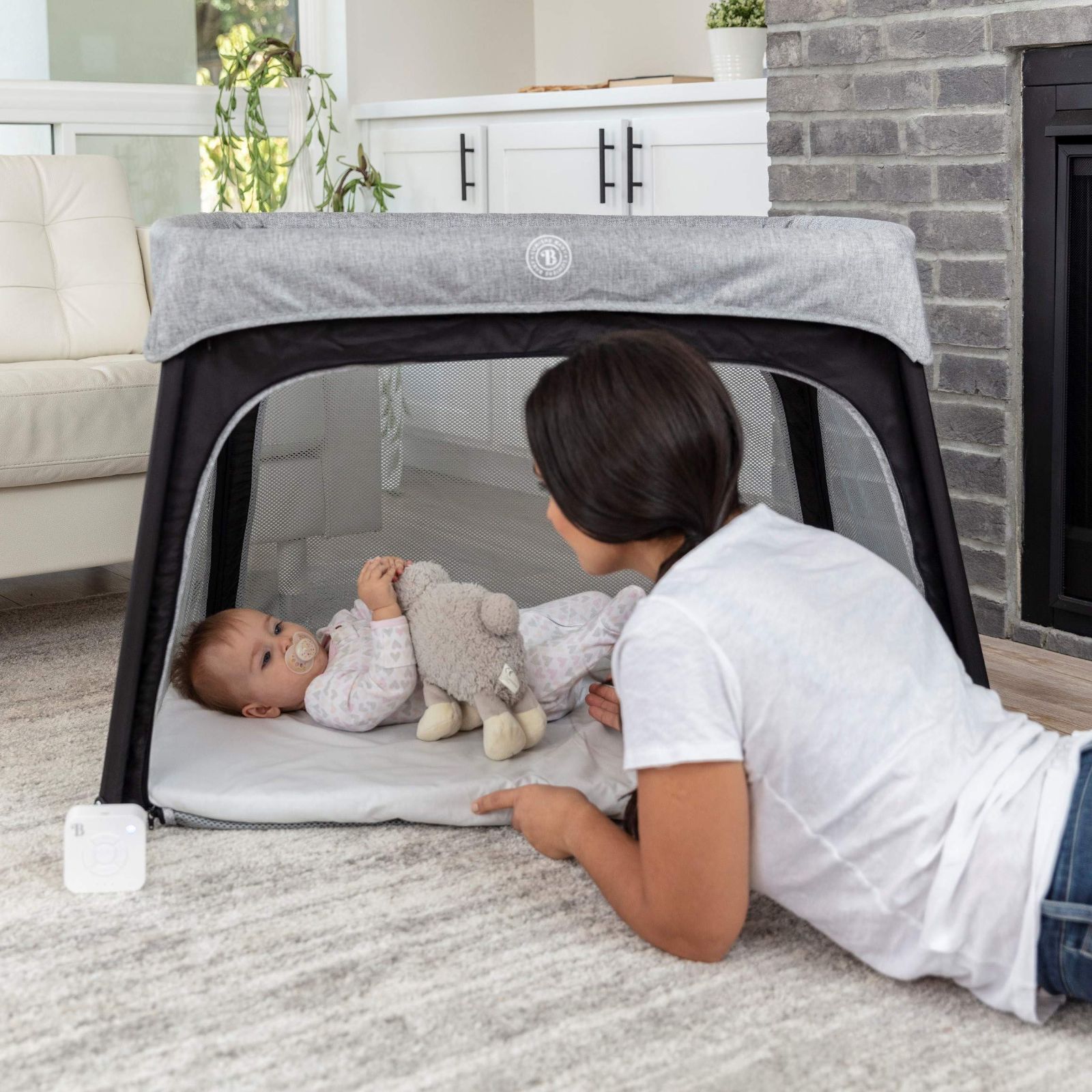 ルミエール 【ベビーポータブルベッド・プレイヤード】ベビーベッド  