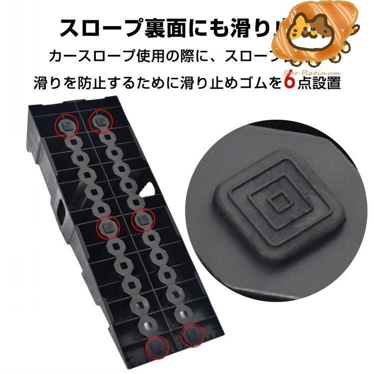 デッドストック 車 カースロープ 2個セット 7t ジャッキ ローダウン 軽量 大型車アシスト ジャッキアップ補助 タイヤ交換 オイル交換 整備用 カーランプ メ 2025福袋