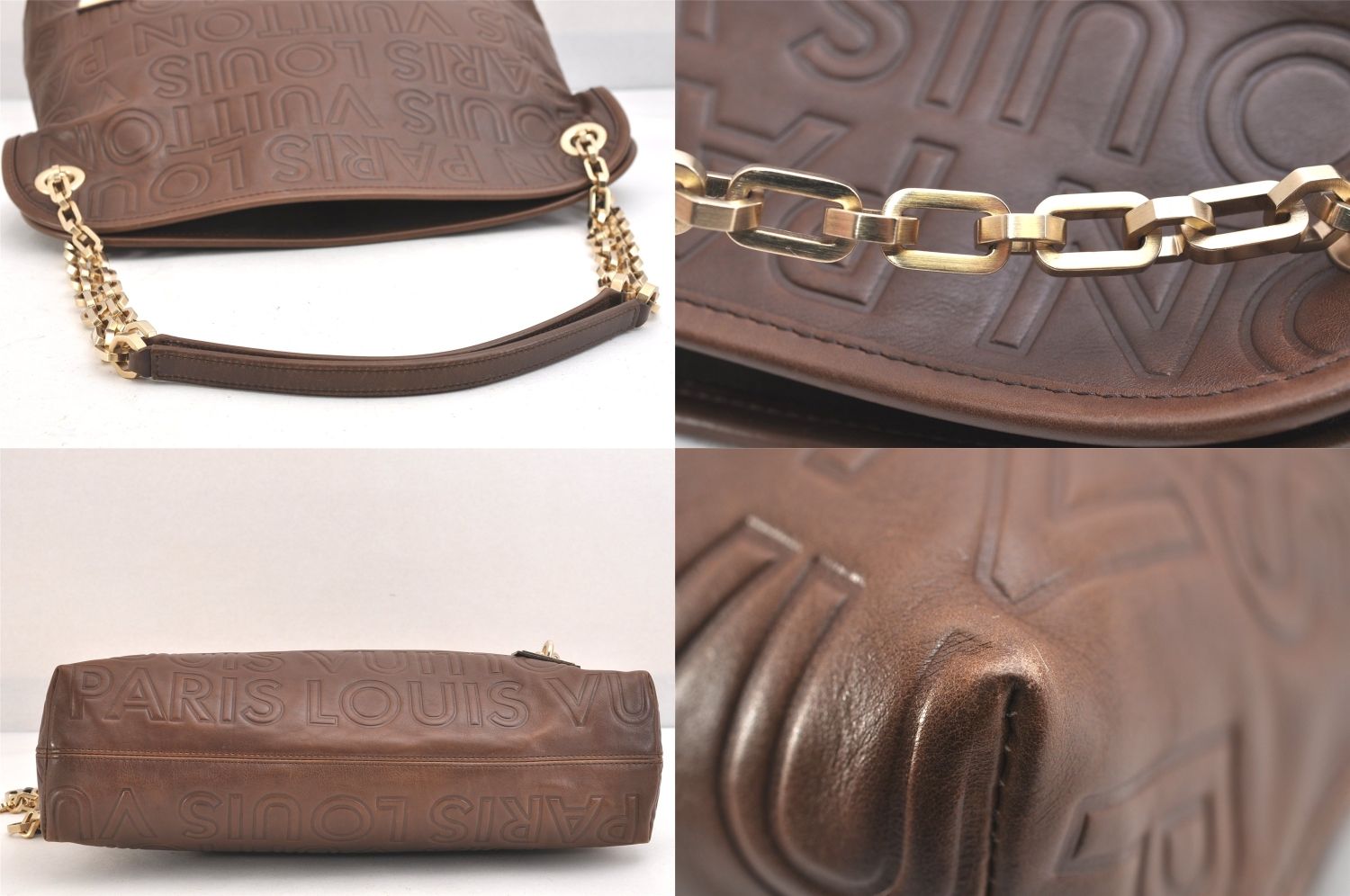 LOUIS VUITTON ルイヴィトン パリスプール ウィッシュ チェーン ショルダーバッグ M95830 ブラウン 2503N DECORATOM_COM_BR