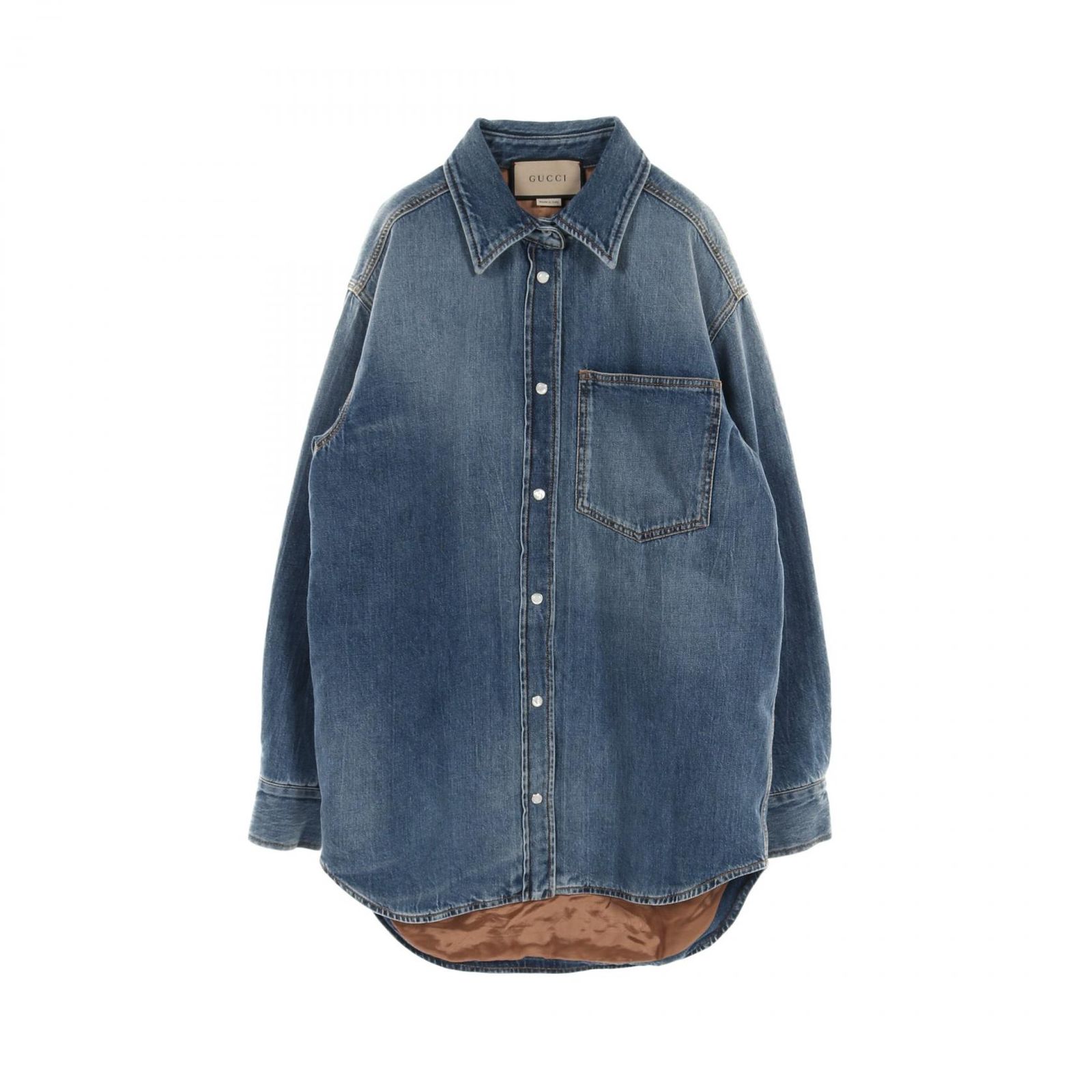 GUCCI グッチ WASHED ORGANIC DENIM SHIRT デニムジャケット