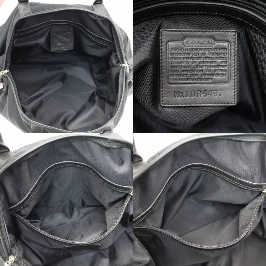 559)COACH コーチ 2WAYボストンバッグ R-5497 ブラック 黒 旅行鞄