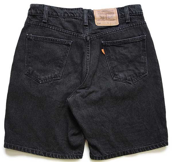 90s メキシコ製 Levi'sリーバイス 550 ブラックデニム ショート
