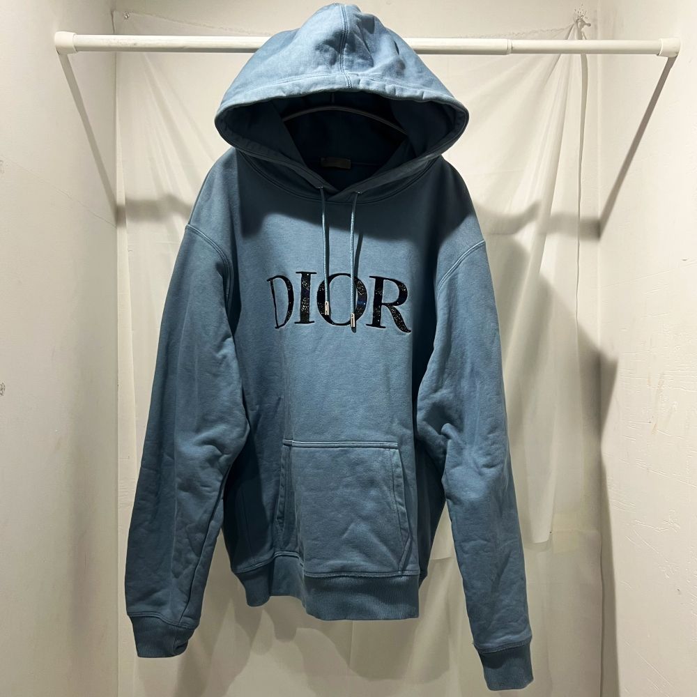 ディオール サイズ:M  21AW  143J688A0531 DIOR AND PETER DOIG ロゴ刺繍パーカー 中古 SS13 Dior × Peter Doig ディオール × ピータードイグ 21AW Logo Hoodie