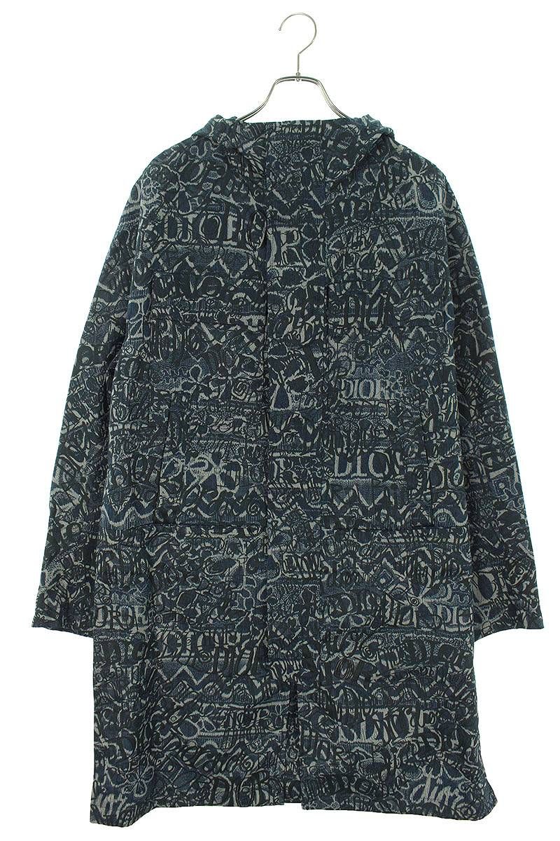 ディオール ×ステューシー STUSSY 033C302B4931 ロゴ総柄フーデッド 