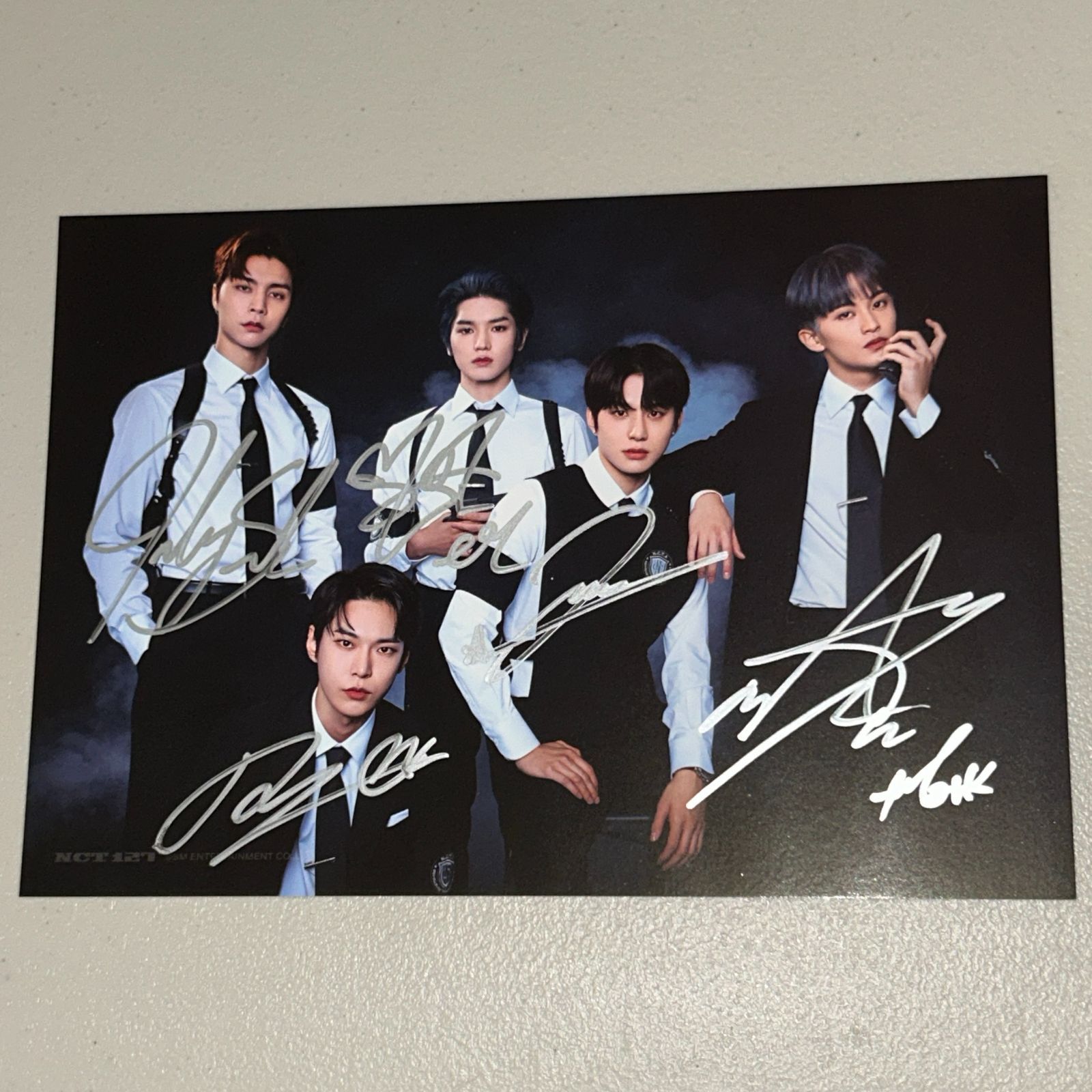 NCT127 5人メンバー 直筆サイン 2021シーグリ A4ポスター