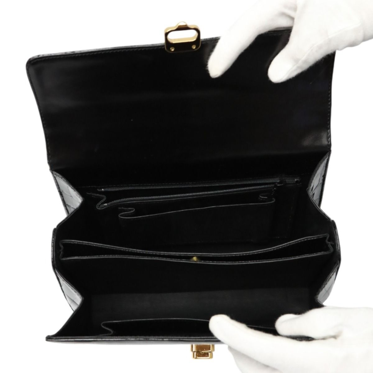 クロコダイル ゴールド金具 ハンドバッグ JRA ハンドバッグ CROCODILE