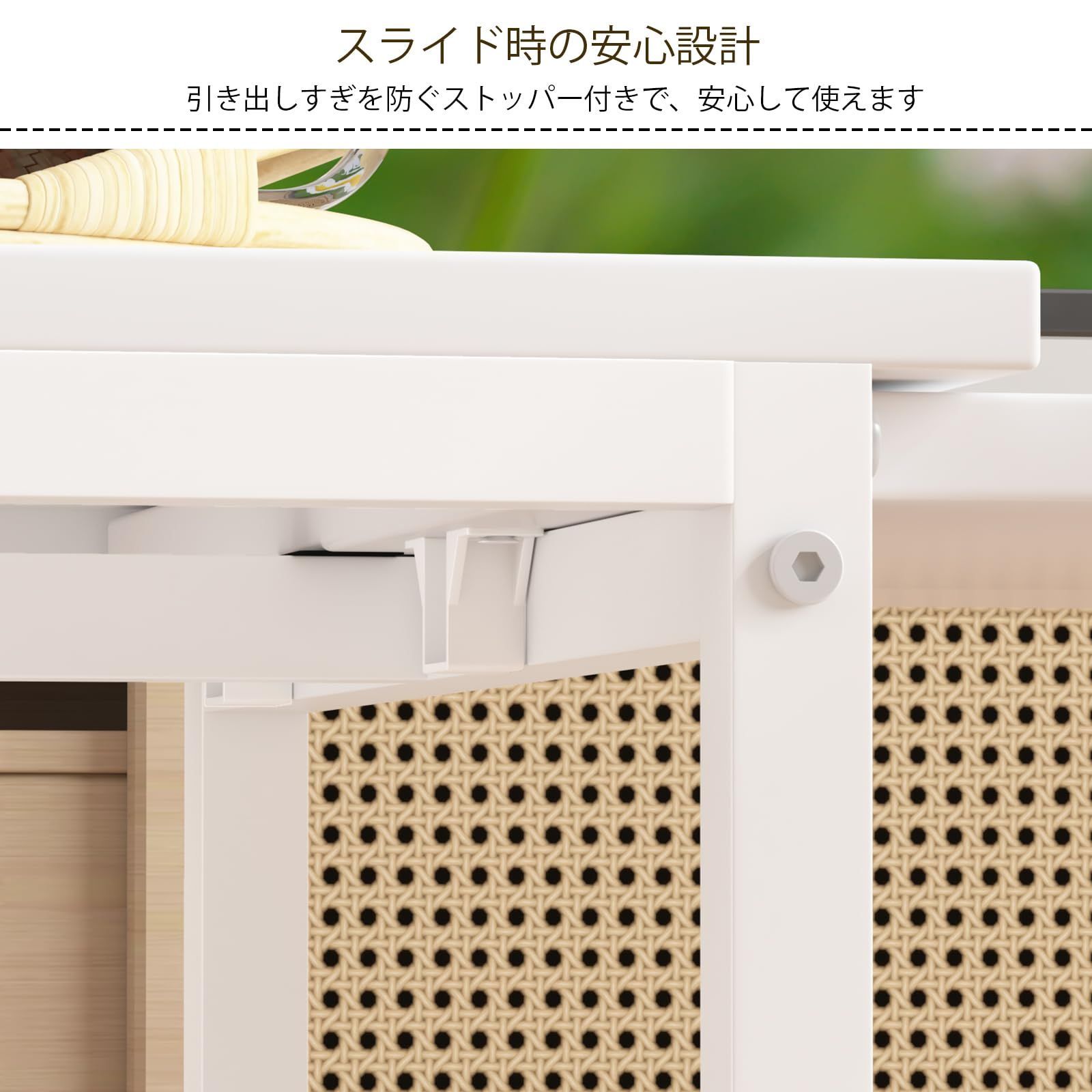 コンパクトデザイン 床傷防止用のフェルト付き