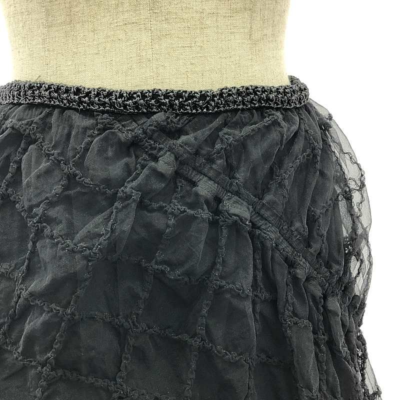 美品】 RUMCHE / ラム・シェ | 2023AW | Tulle Shirring Skirt 