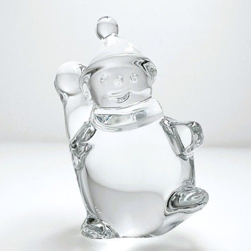 Baccarat バカラ プレイングスノーマン フィギュリン クリスタルガラス