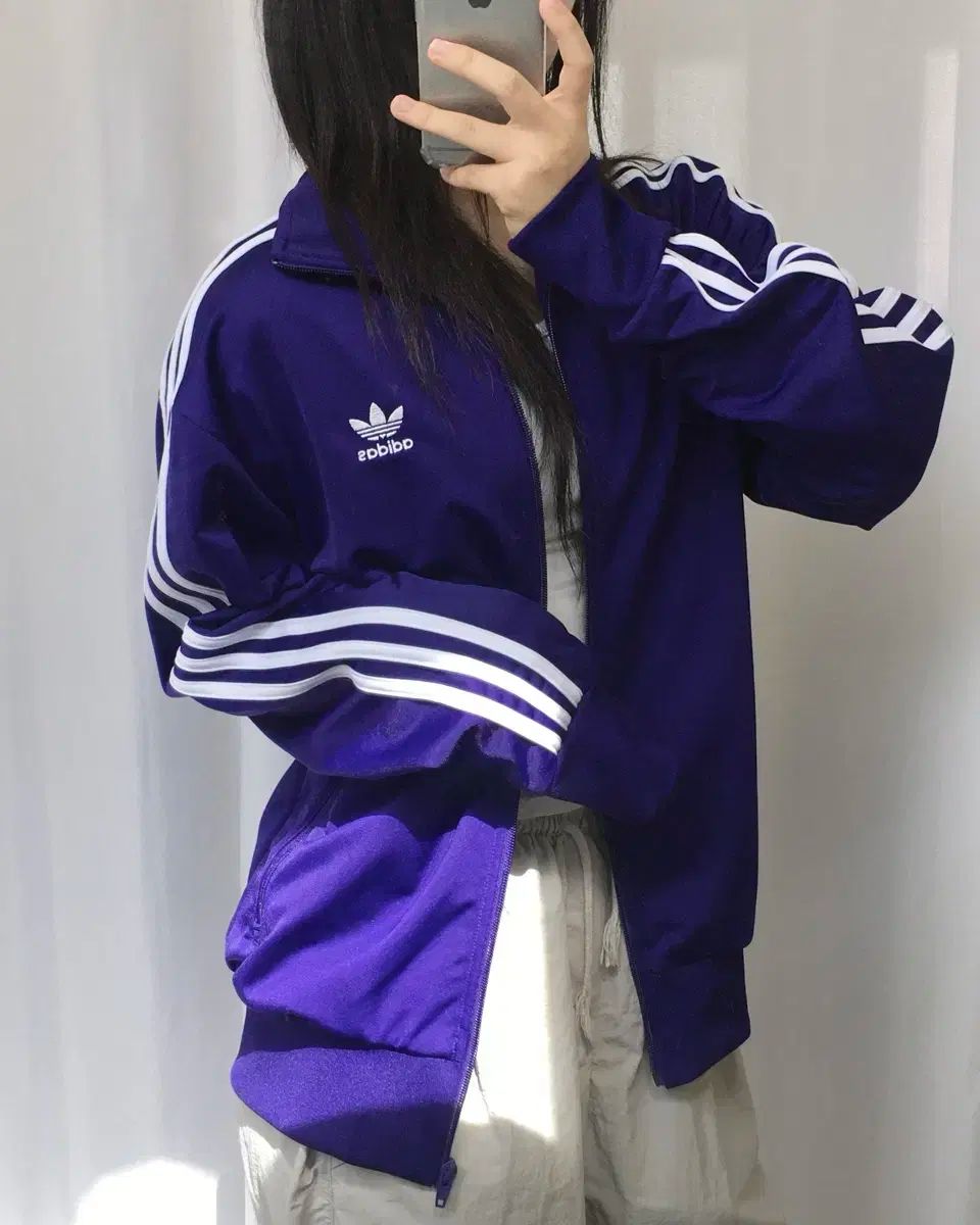 Adidas adidas アディダス 紫 ファイヤーバード トラックトップス