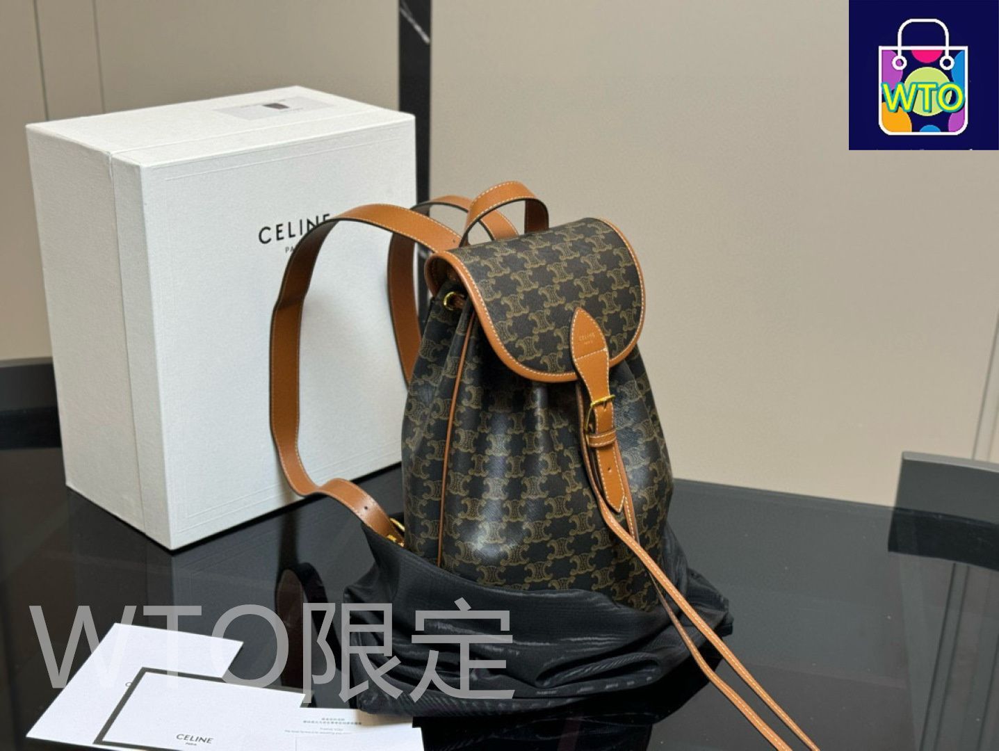 CELINE　ナイロン　ミニリュック　バッグ　コンパクト org.jpg