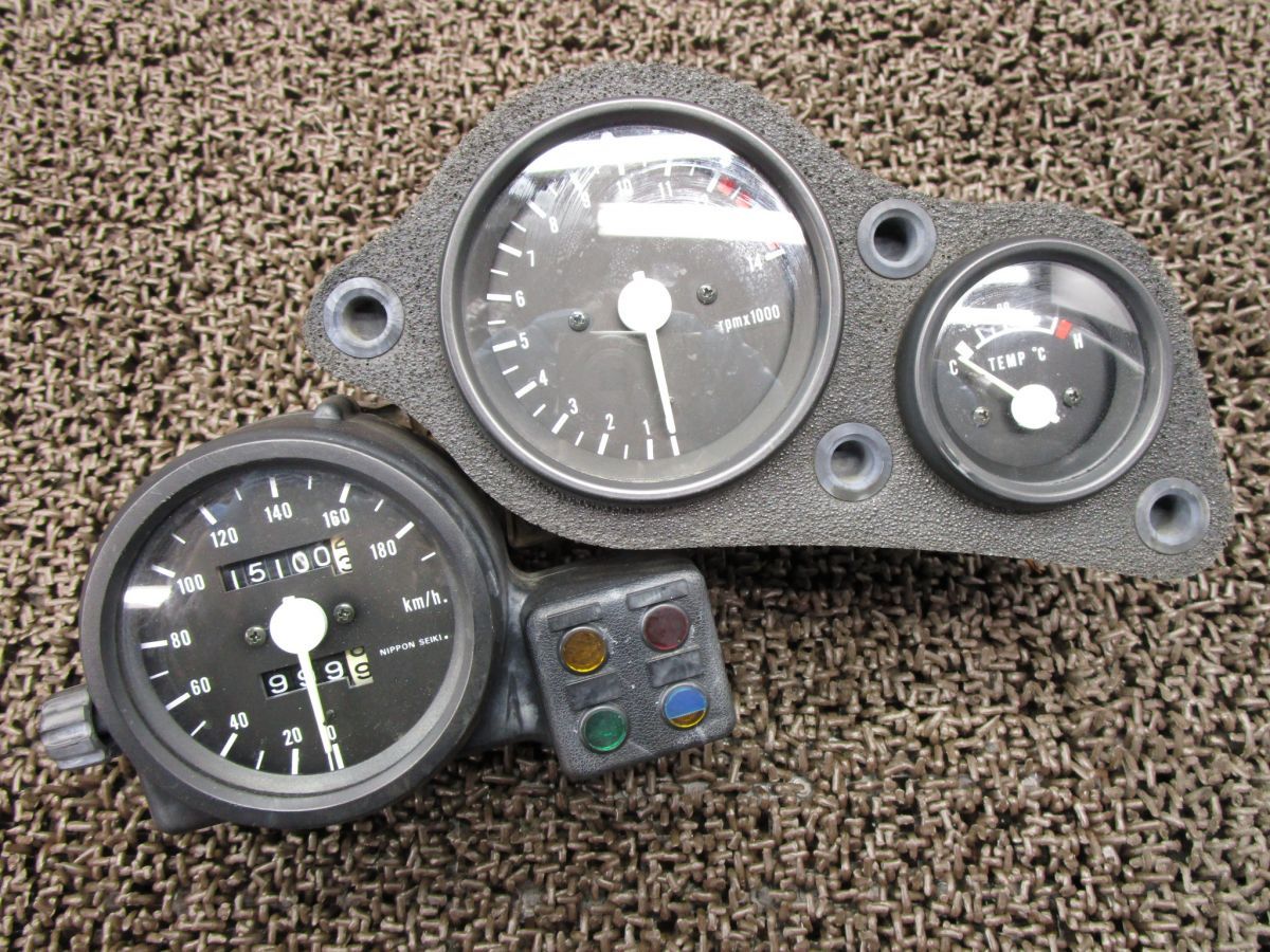 NSR250R-3 メーター ▲Z933 スピード タコ テンプ MC18 ホンダ MC16E キャブ車