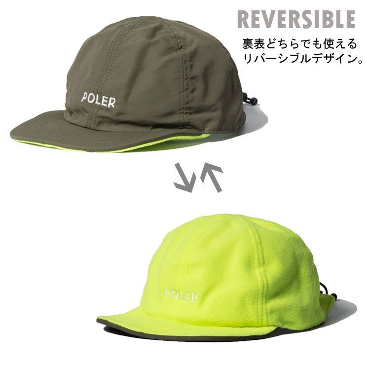ポーラー POLeR 帽子 リバーシブル フリースキャップ アウトドア