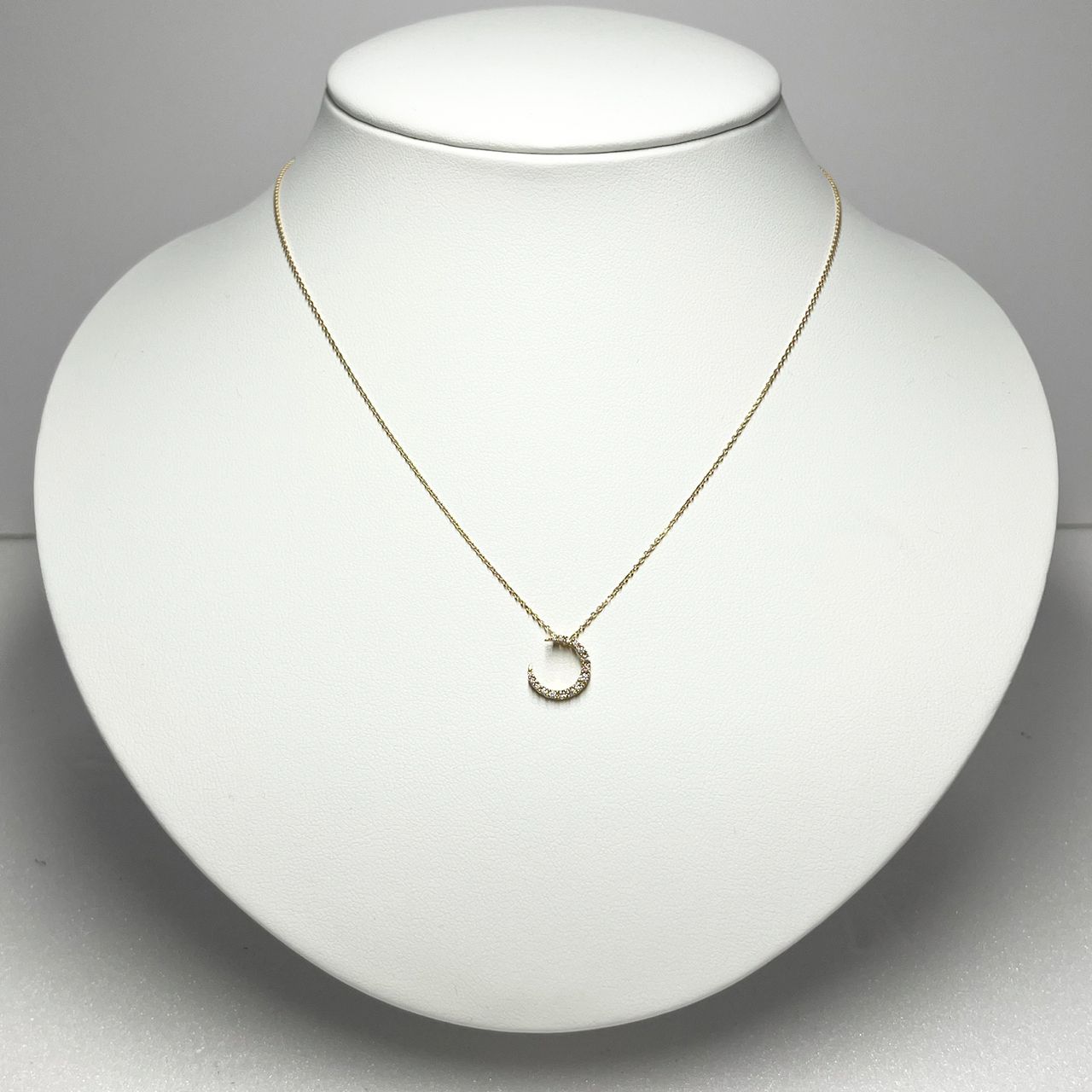 スタージュエリー◎K10ダイヤムーンネックレス DIAMOND MOON NECKLACE(2JN0540)K10 ネックレス｜スター