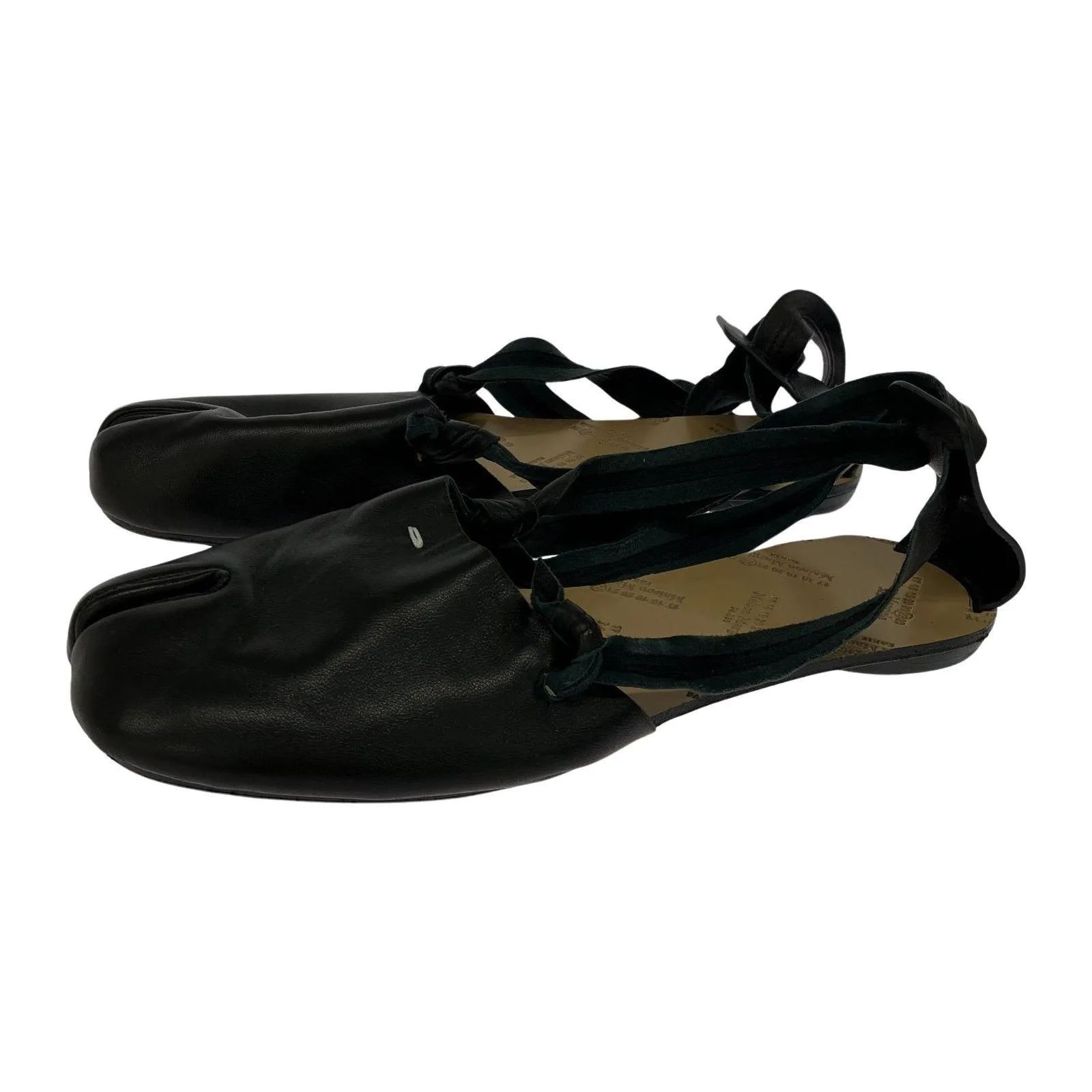 Maison Margielaバックストラップバレエシューズ レディース MAISON MARGIELA バックストラップバレエシューズ ブラック