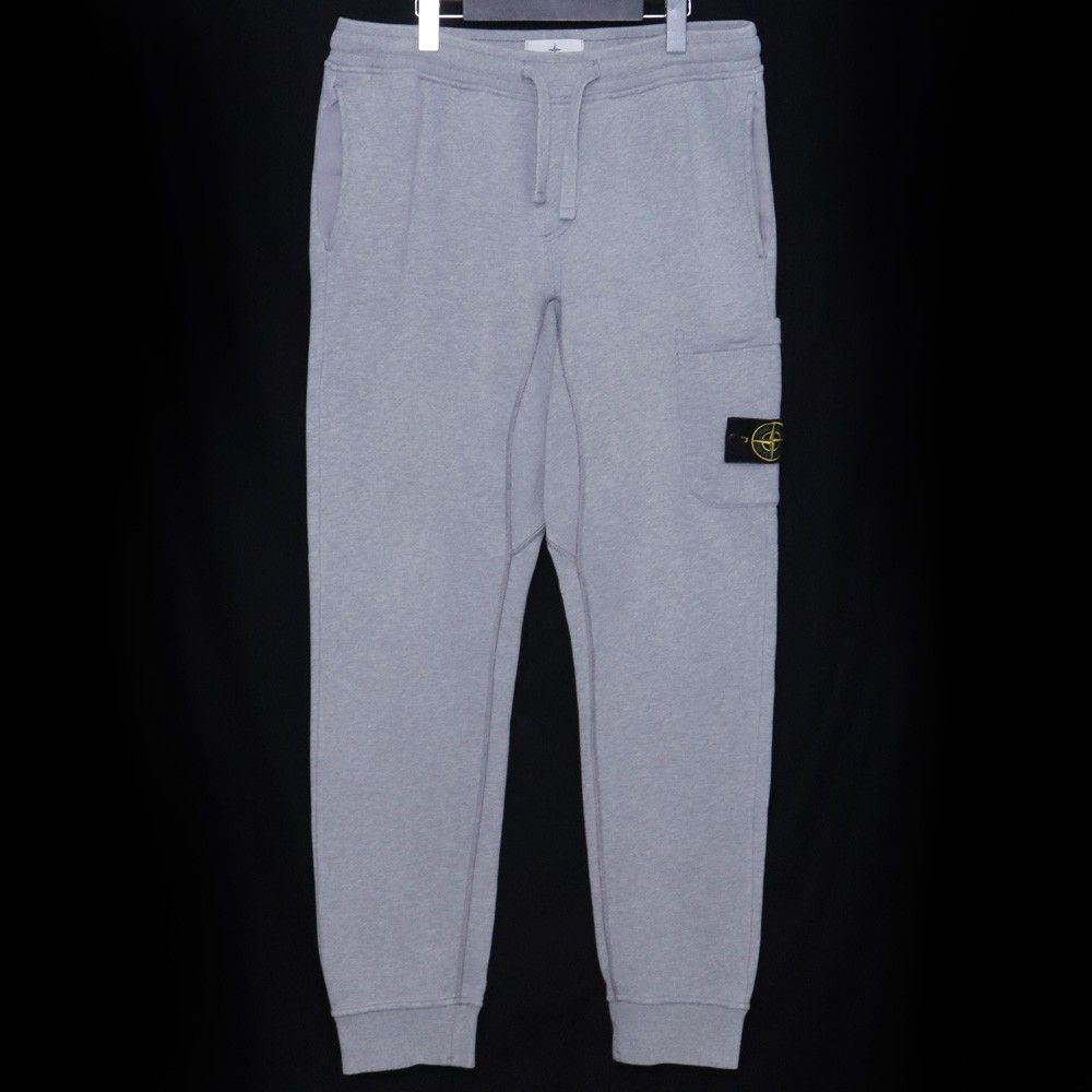STONE ISLAND ロゴスウェットパンツ Mサイズ グレー 711560320