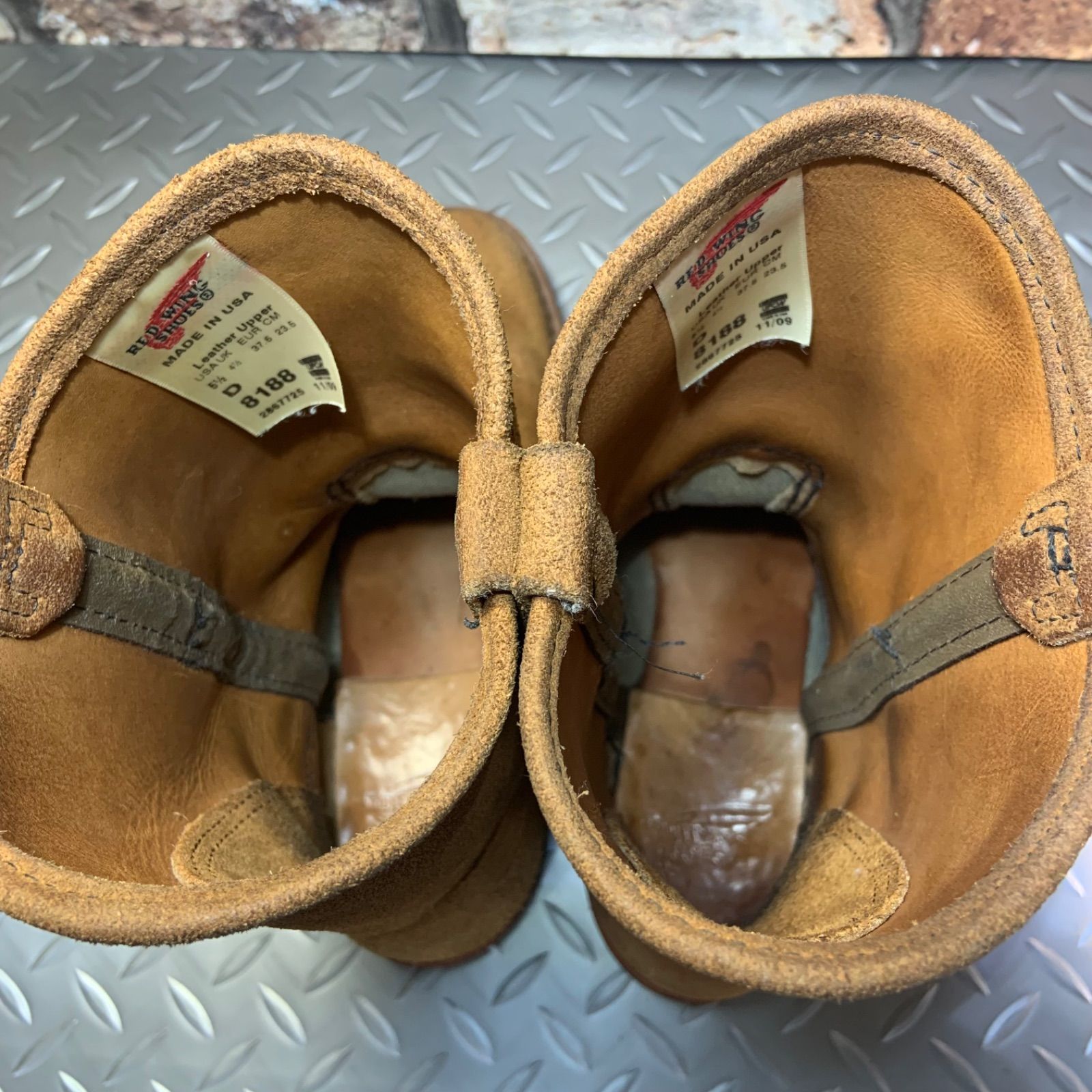 ☆REDWING 8188 ペコスブーツ 2009年製 US5.5D (24J7-8188-55) レッド 
