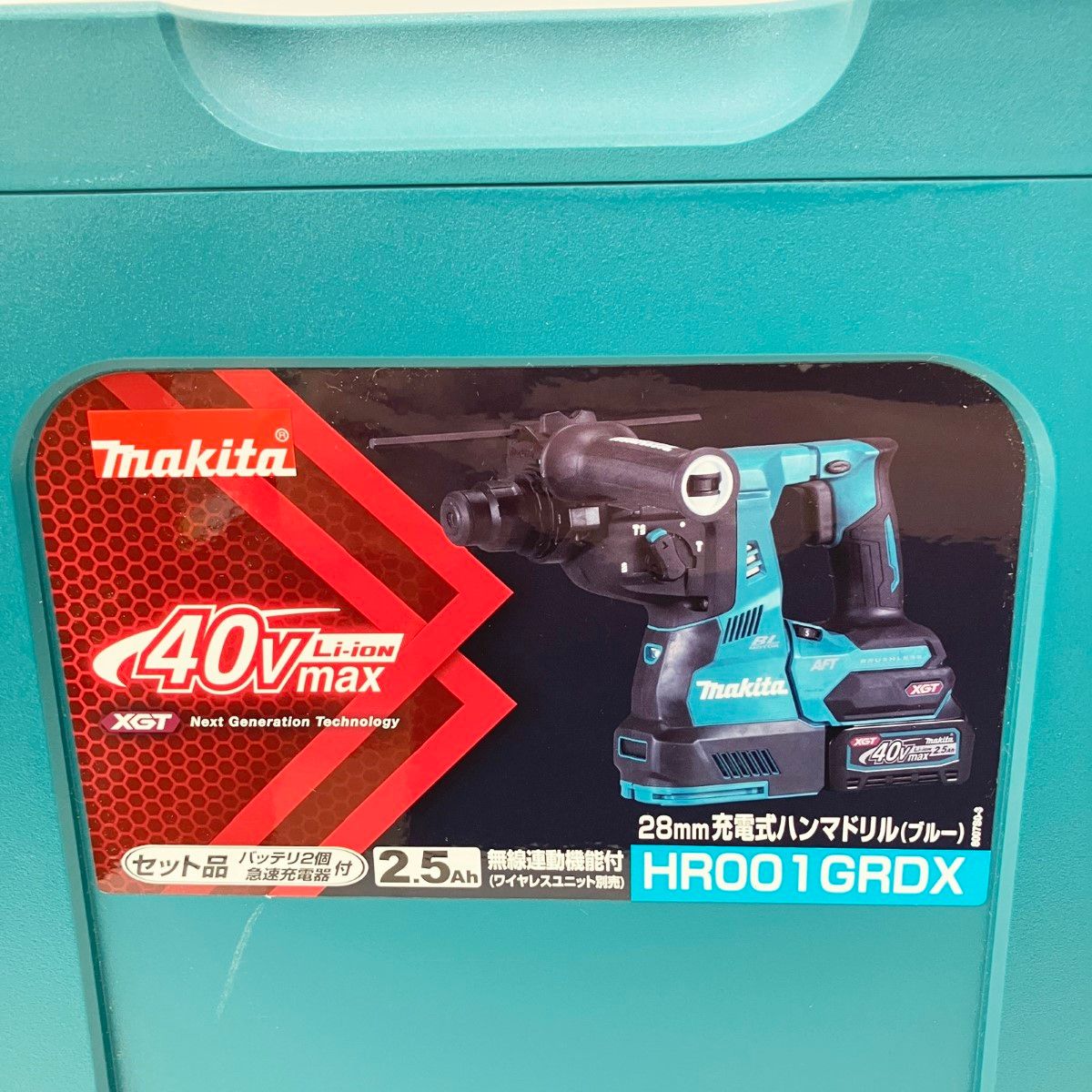 〇〇MAKITA マキタ 充電式ハンマドリル 28mm 40vMAX HR001GRDX 未開封 