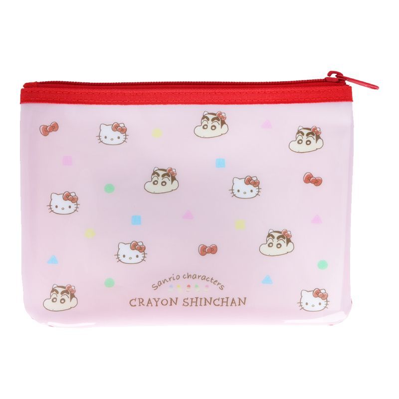クレヨンしんちゃん サンリオキャラクターズ グッズ ポーチ メッシュ