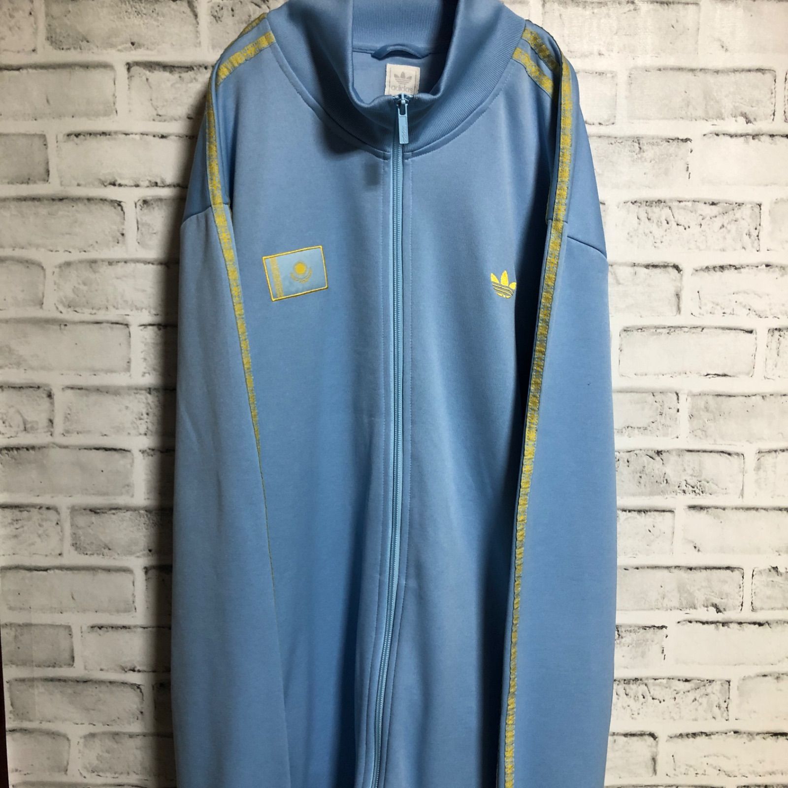 Z*Q様 希少 adidas アディダス パルメイラス トラックジャケット 刺繍 adidasアディダス 刺繍ロゴ サイドライン トラックジャケット