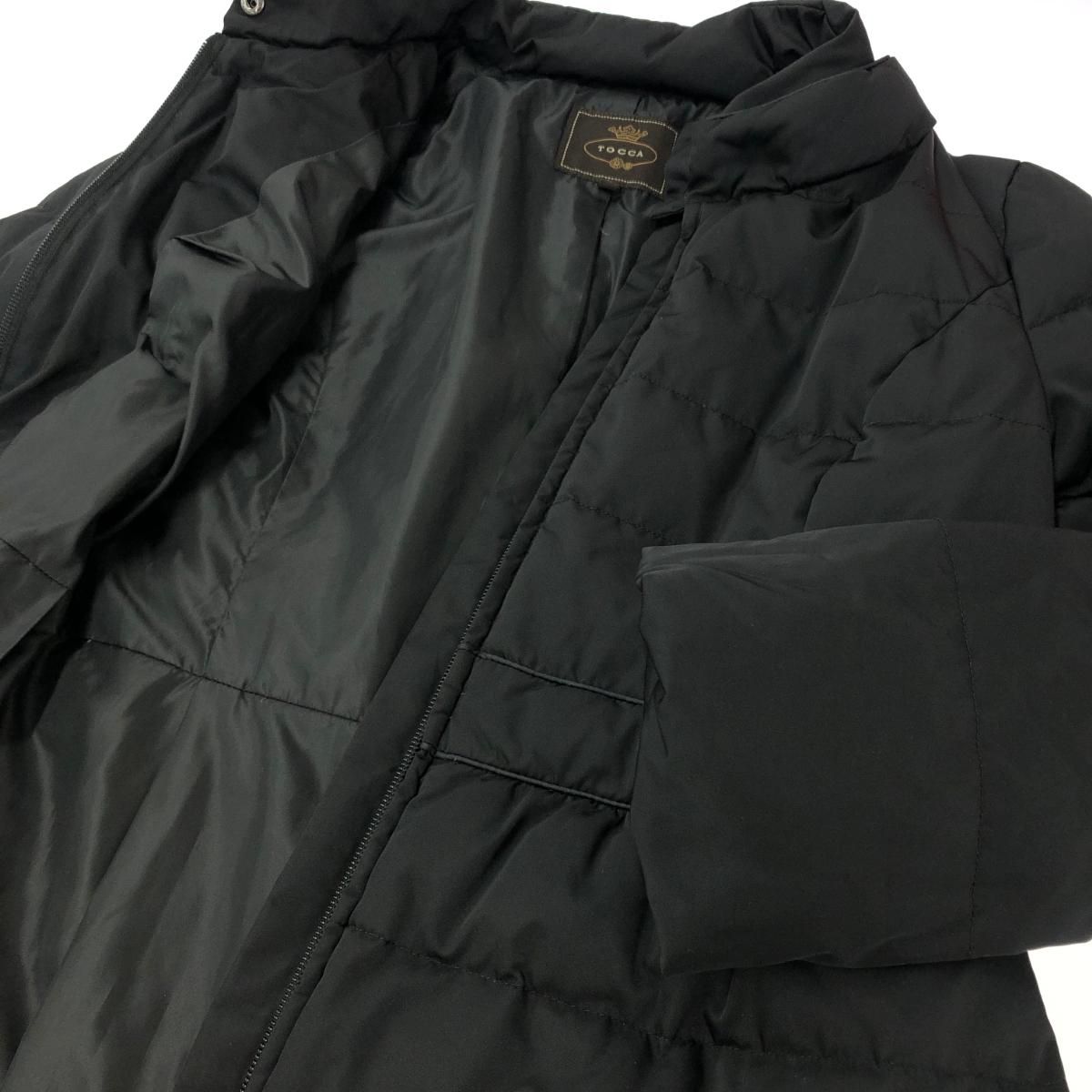TOCCA トッカ ダウンコート ブラック ロング丈 リボン ダウン90 