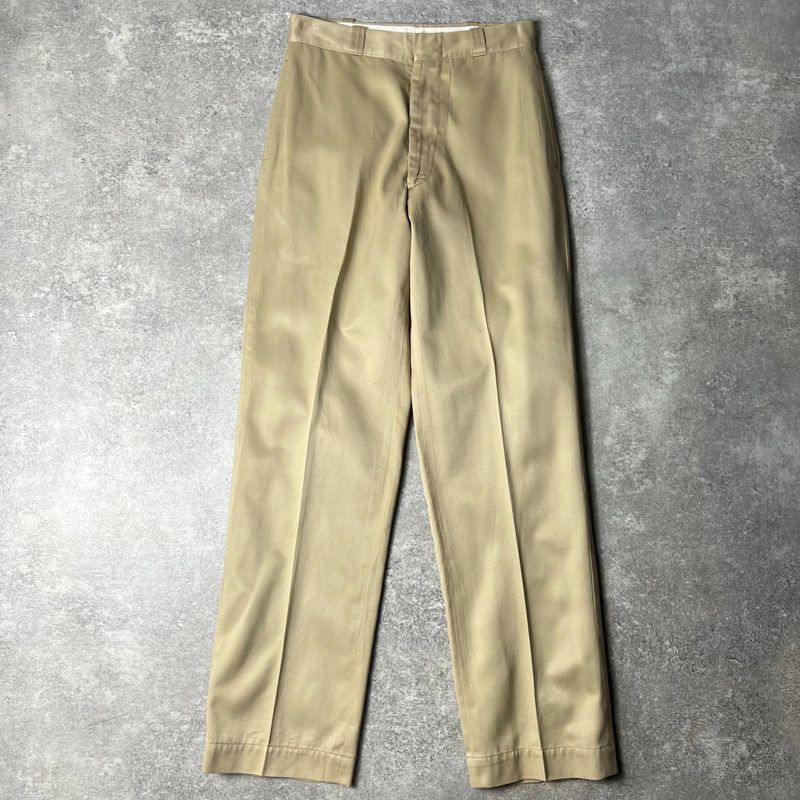 70s 75年製 US ARMY 米軍実物 ノータック チノ パンツ 30 32