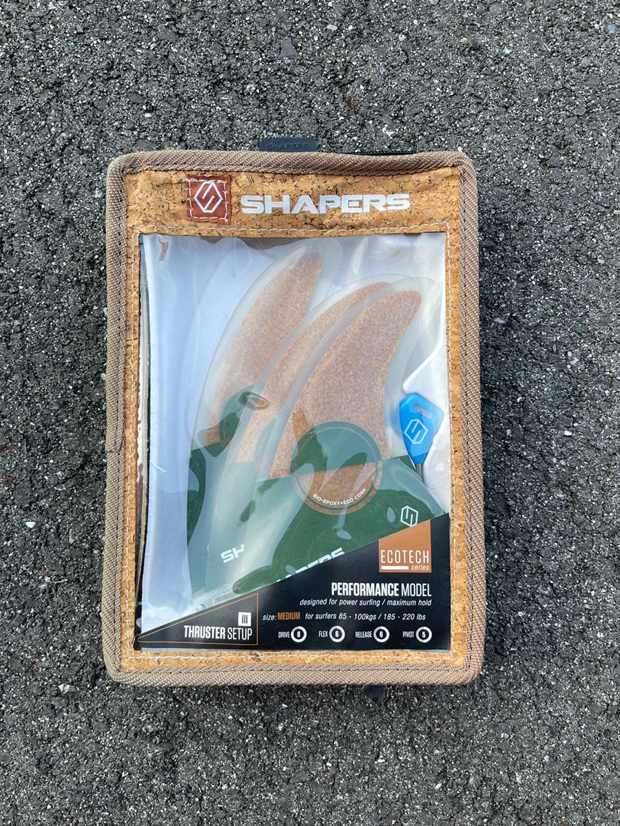 SHAPERS THRUSTER フィン 水色 MEDIUM SHAPERS THRUSTER フィン 水色 MEDIUM SHAPERS FIN：FIBRE FLEX