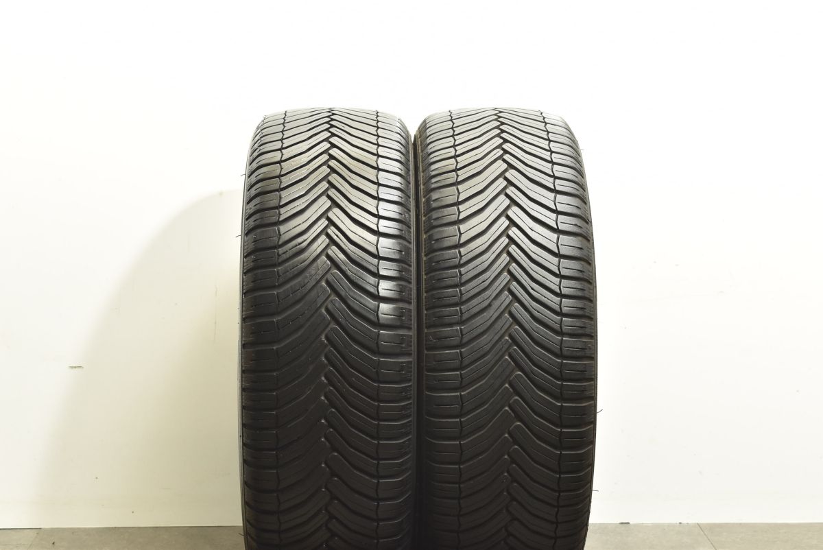 バリ溝 ミシュラン クロスクライメート 185 55R15 2本 フィット ノート マーチ デミオ コルト オールシーズンタイヤ コンパクトカーに