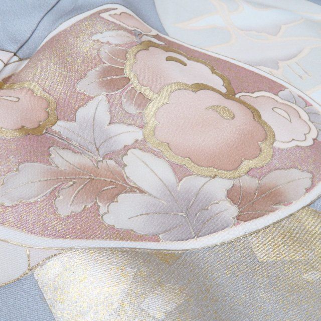 付け下げ　菊花　萩　リーフ　花模様　着物　053a d 付け下げ 菊花 萩 リーフ 花模様 着物 053a d 付け下げ 菊花 萩