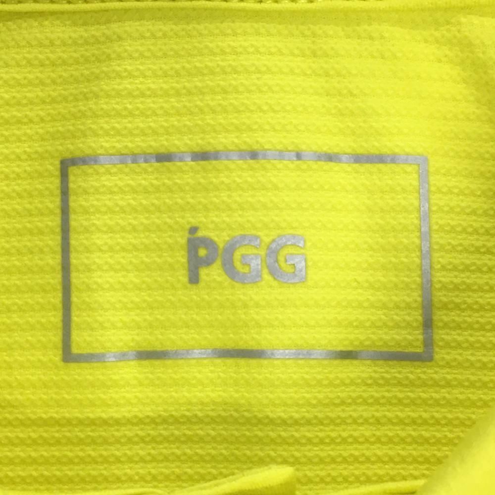 超美品】PGGパーリーゲイツ 半袖ポロシャツ イエロー×黒 サイド