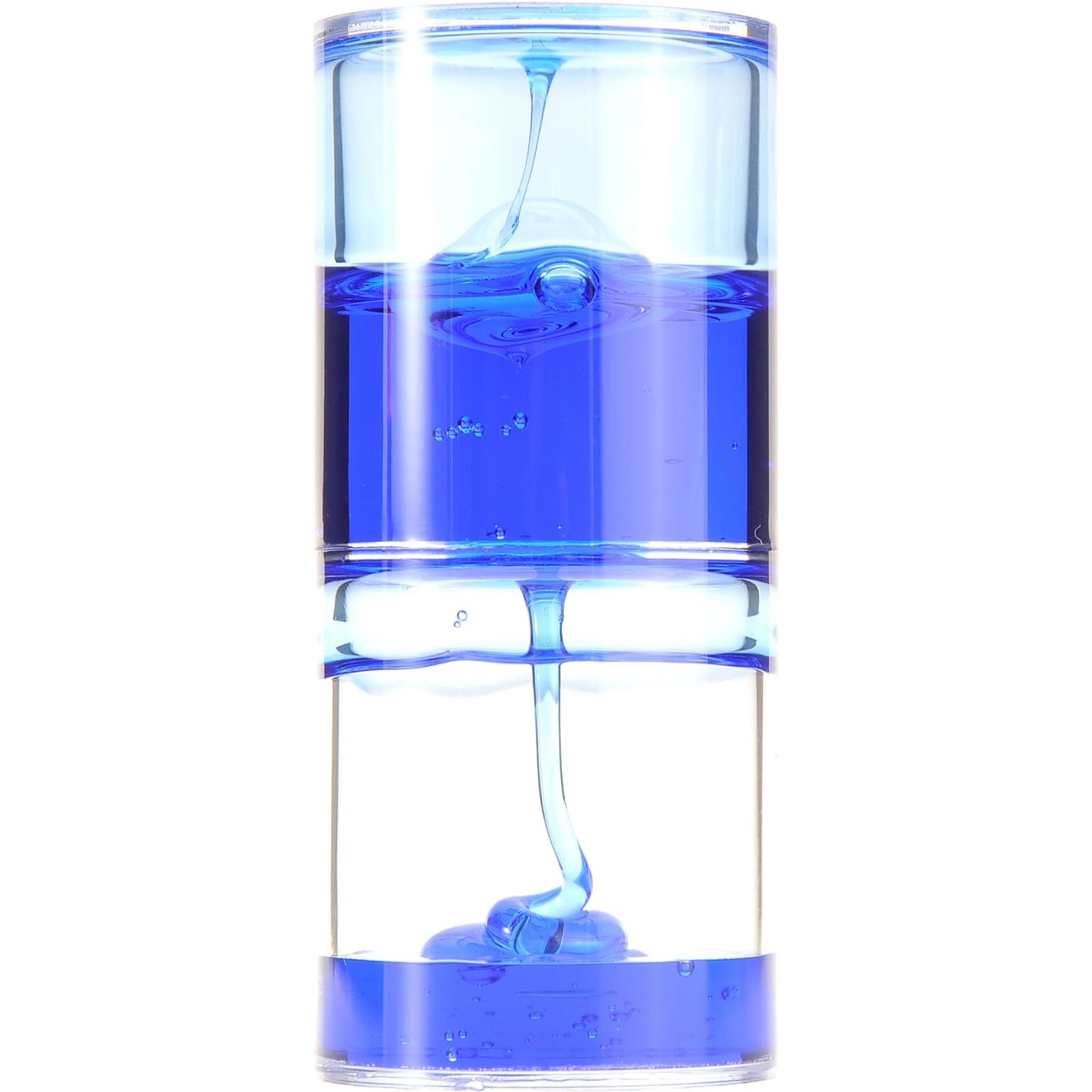 PowerTRC リキッドモーション スパイラルタイマー フィジェット 落ち着きと癒し デスクトップ おもちゃ 感覚視覚玩具 自閉症、不安、ADHD用の美しいウーズチューブ [ブルー]