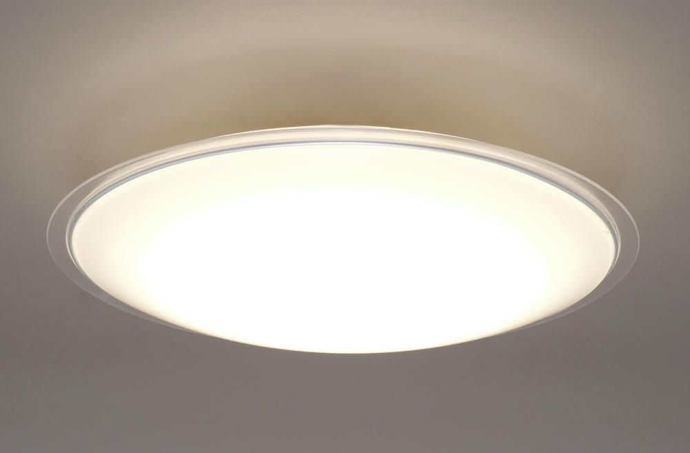 アイリスオーヤマ 【節電対策】 LEDシーリングライト 12畳調光 (日本照明工業会加盟) 調光10段階 節電ボタン搭載 リモコン付き 5200lm クリアフレーム IRIS OHYAMA CEA12D-5.0QCF