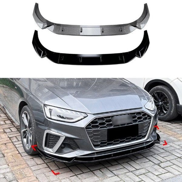 Audi A4 S4 B9.5 S-line 20 フロントリップ スポイラーセット ２色選択可