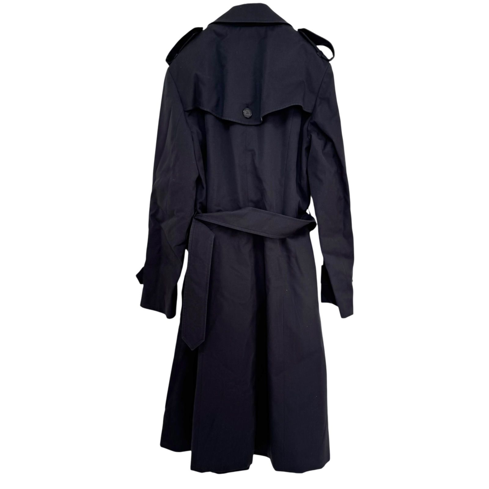 Aquascutum アクアスキュータム トレンチコート 紺色 UK 8 USA 4 ITA