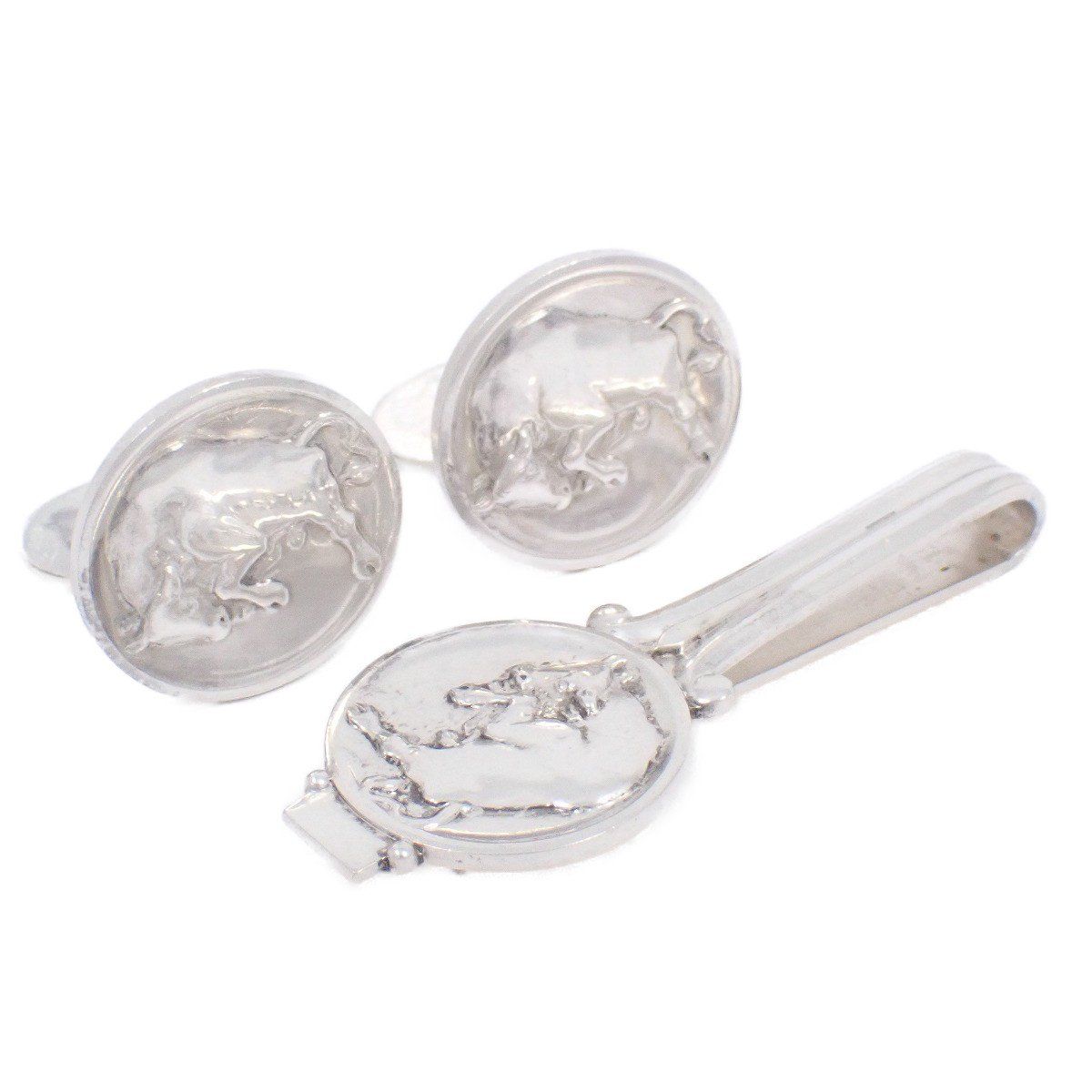GEORG JENSEN ジョージジェンセン 70 71 カフス＆タイピン 闘牛 シルバー925 いおき質店