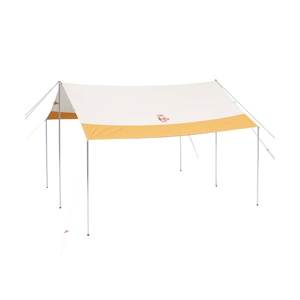 チャムス CHUMS ブービースクエアタープT C アイボリー×黄色 H400×L400cm CH62-1788-0000-00