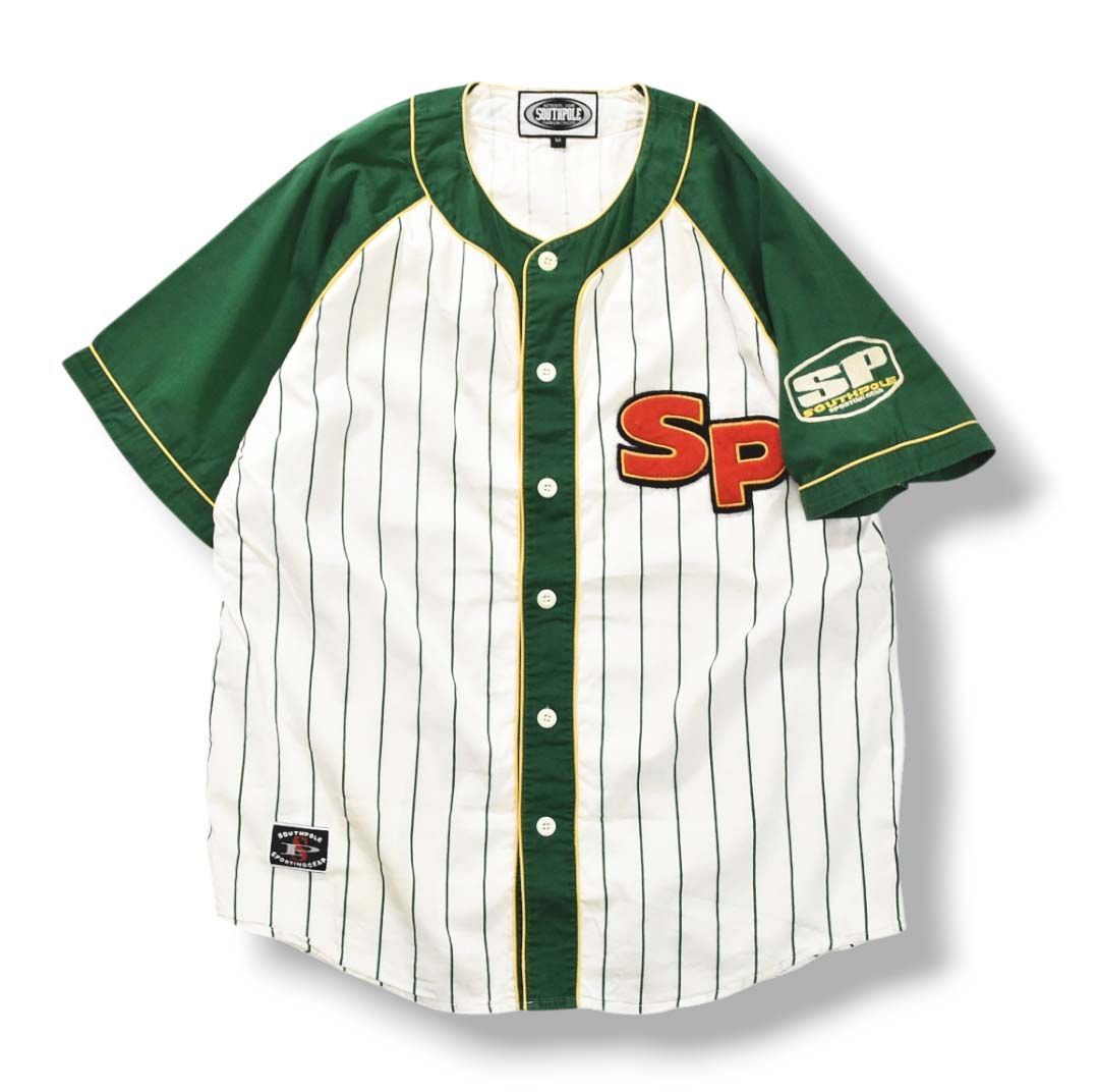 90s サウスポール XL ゲームシャツ ベースボールシャツ SOUTHPOLE