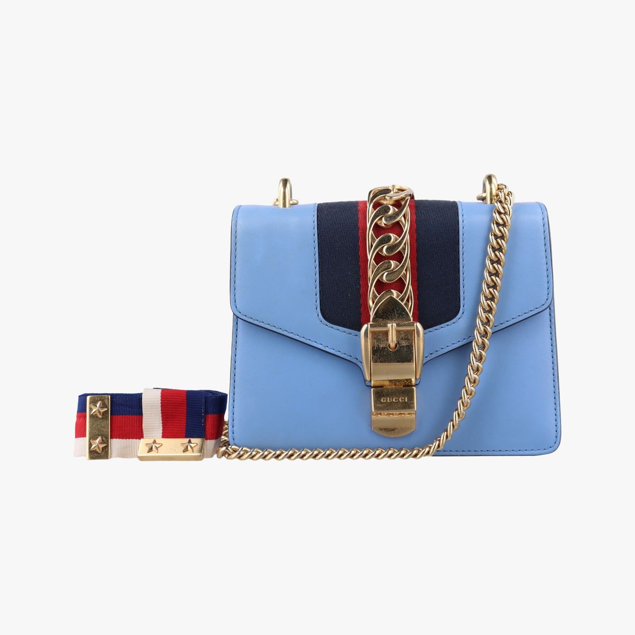 グッチGucciシルヴィブルーレザー431666G021753288