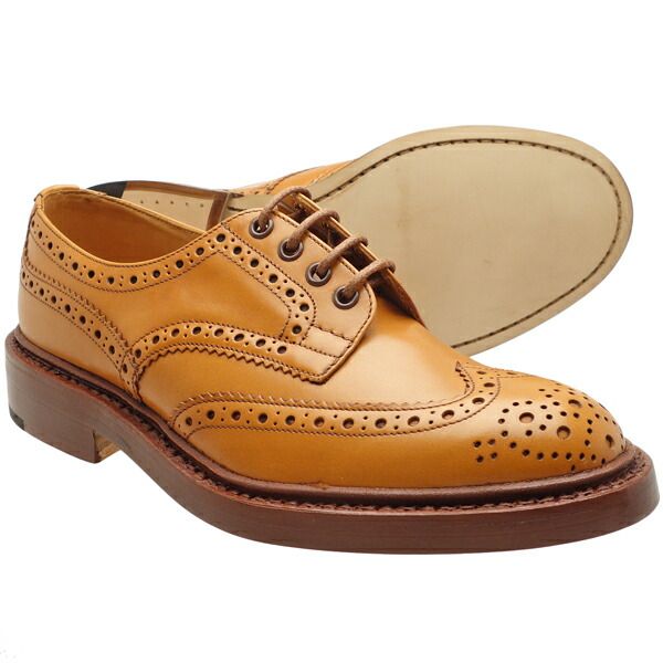 トリッカーズ カントリーシューズ バートン レザーソール エイコンアンティーク Tricker s M5633 BOURTON ACORN ANTIQUE MADE IN ENGLAND UK規格 UK5.5 24.0cm