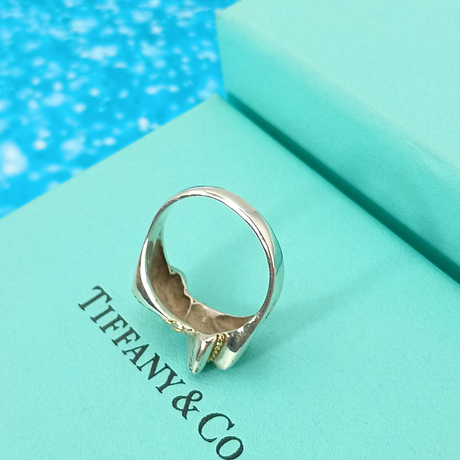 TIFFANY&Co ティファニー 12号 ツイストコンビリング レディース 指輪