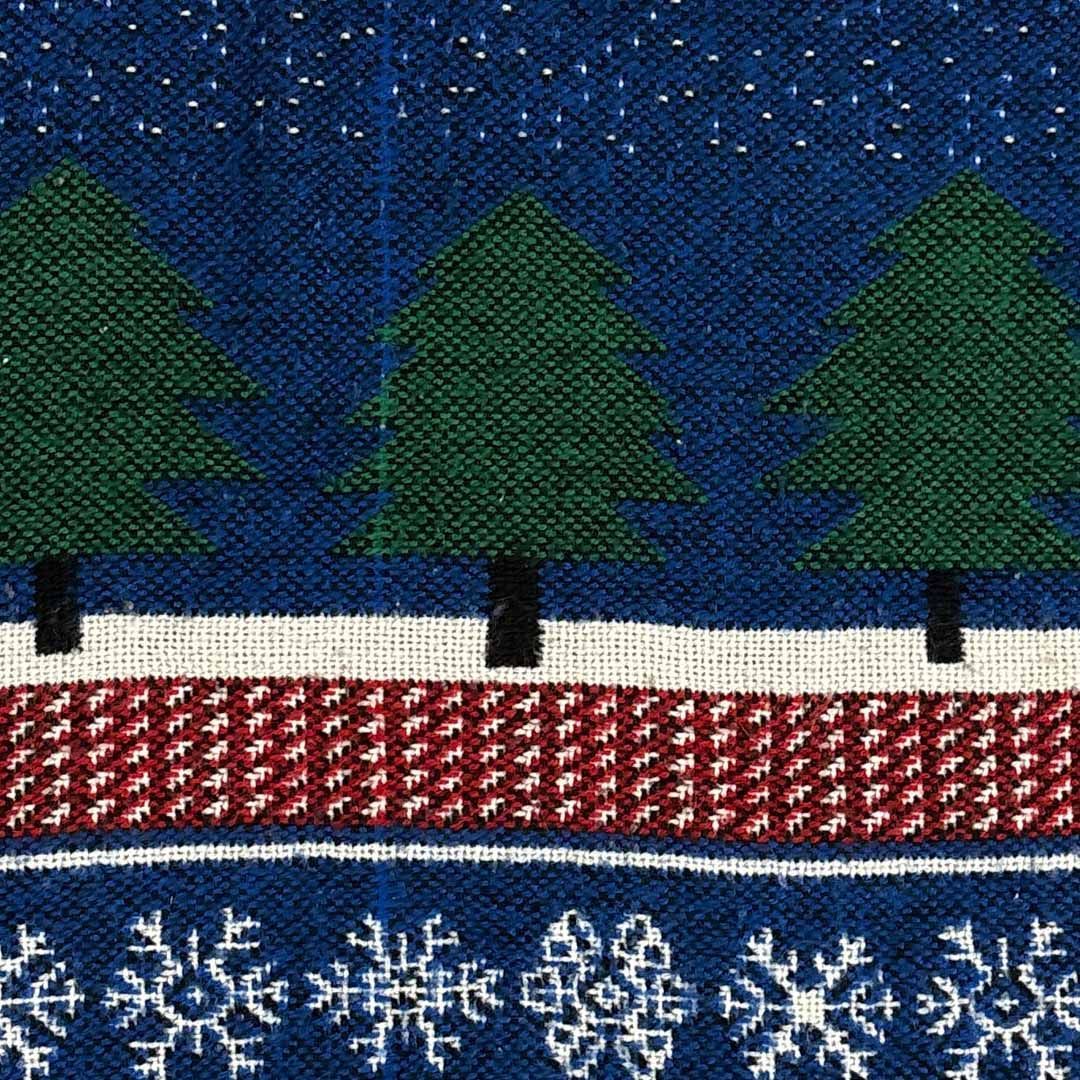 vintageラグ カーペット 雪だるま 結晶 クリスマス 2136 - メルカリ
